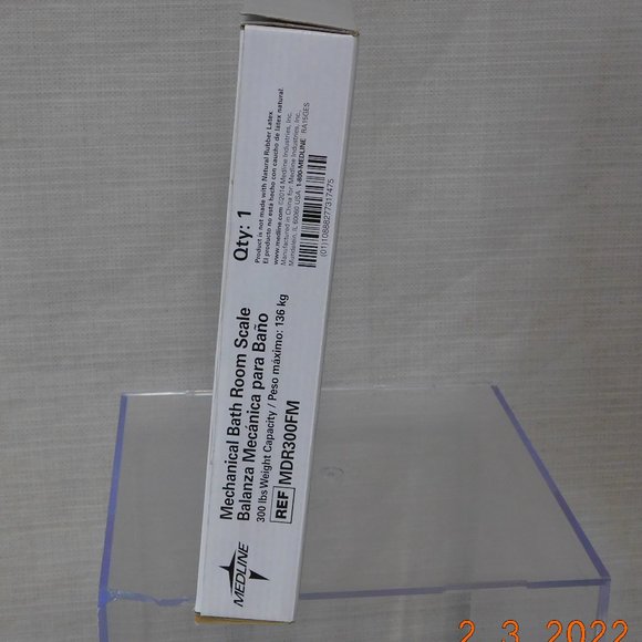 Medline Bath Mechanical Bathroom Scale 30 Lbs Weight Capacity Model